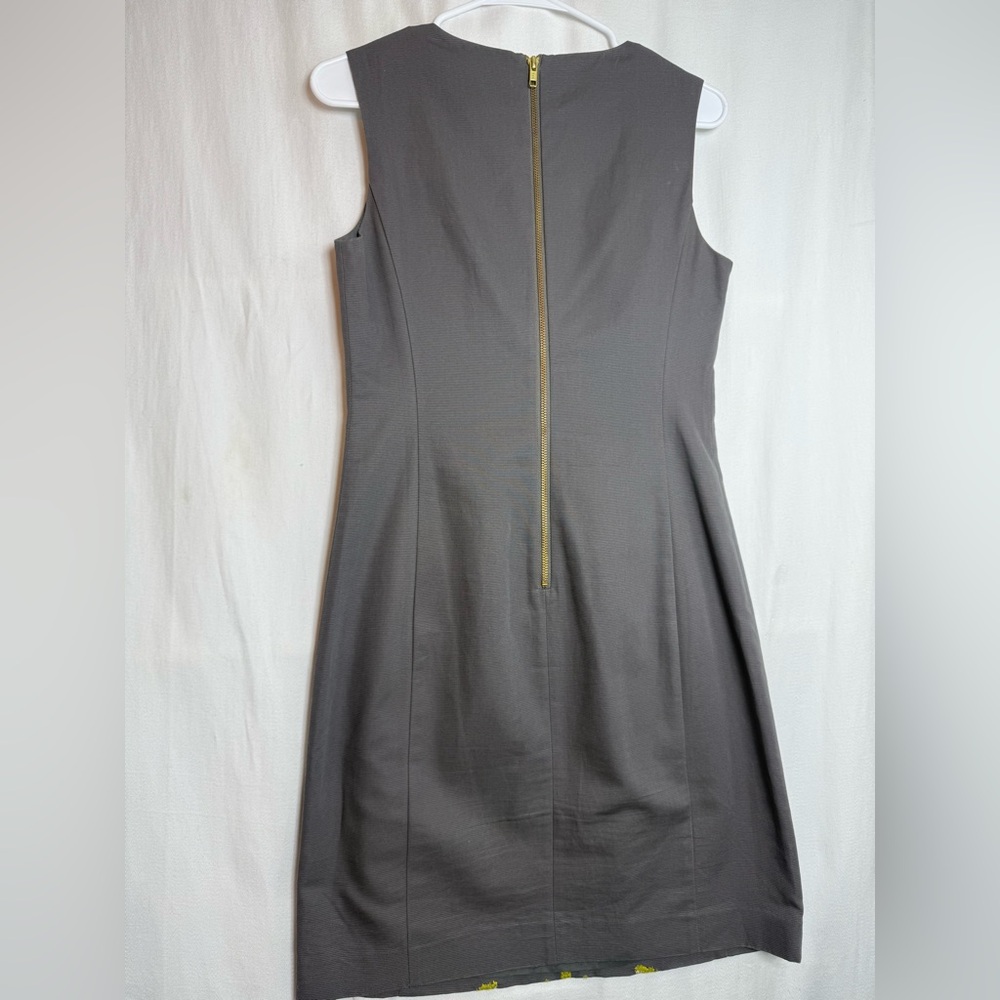 Anthropologie Tabitha Dress with Lime Green and White Embroidery - Picture 4 of 4